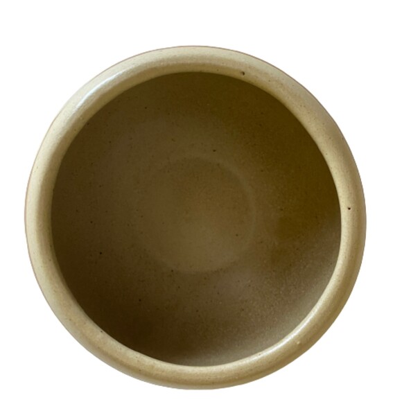 Mid Century Abstract Script Pottery Bowl USA 22 Hand Painted Planter 4" - Picture 3 of 5